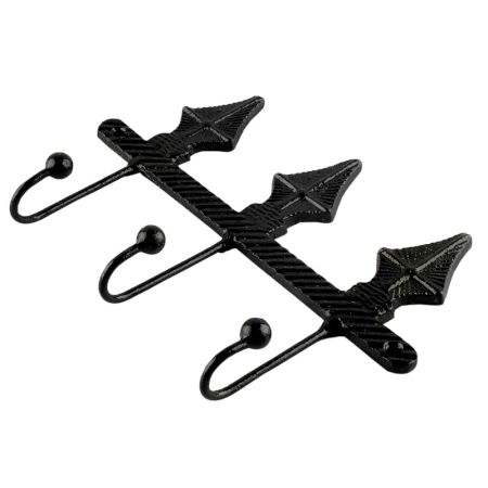 Decorative Black Iron Wall Hooks